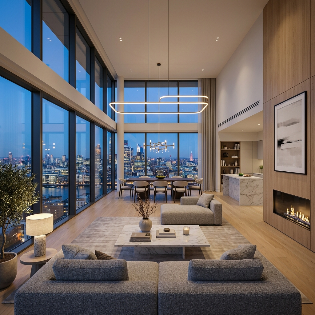 Luxury penthouse interior showcasing our premium offerings